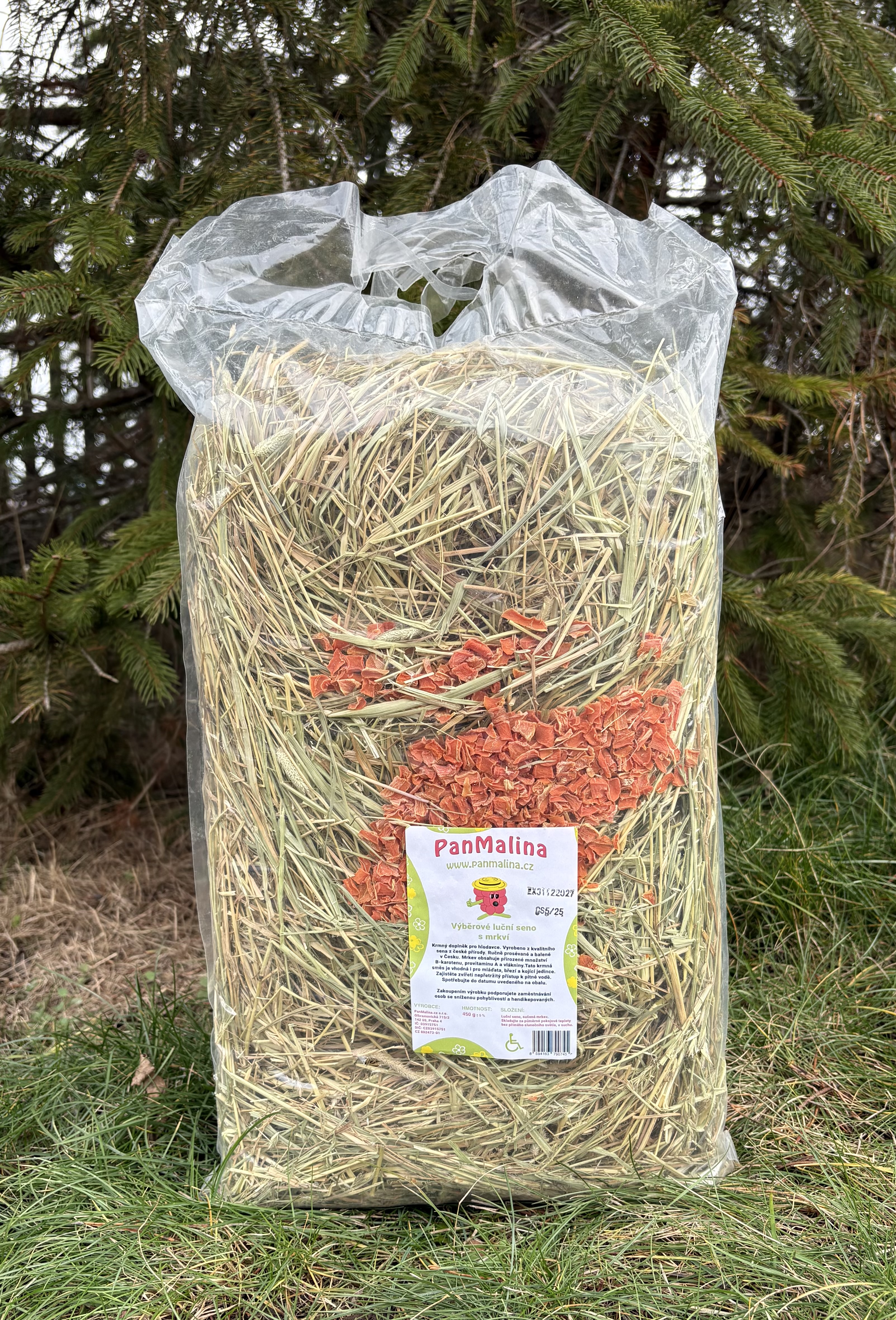 Luční seno s mrkví - Pan Malina 450g