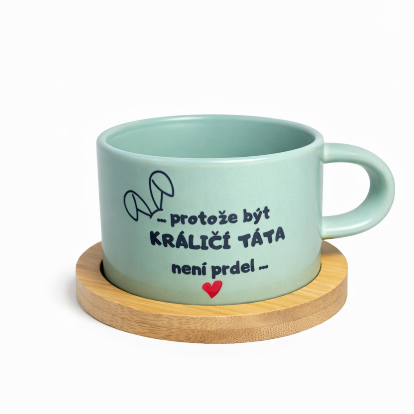 HRNÍČEK mint - králičí táta💙