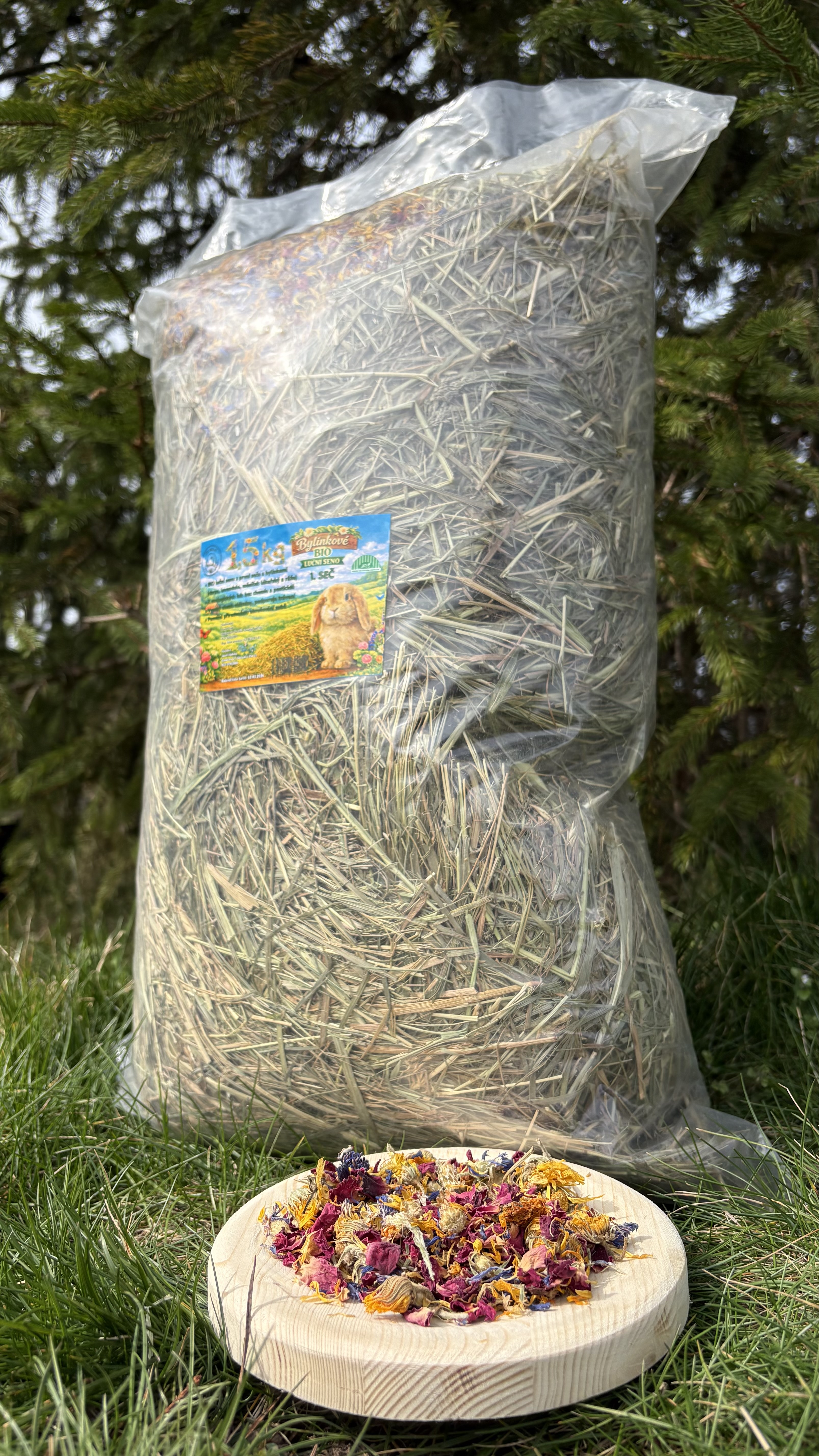 Luční seno BIO kvality – první seč BYLINKOVÉ 1,5kg