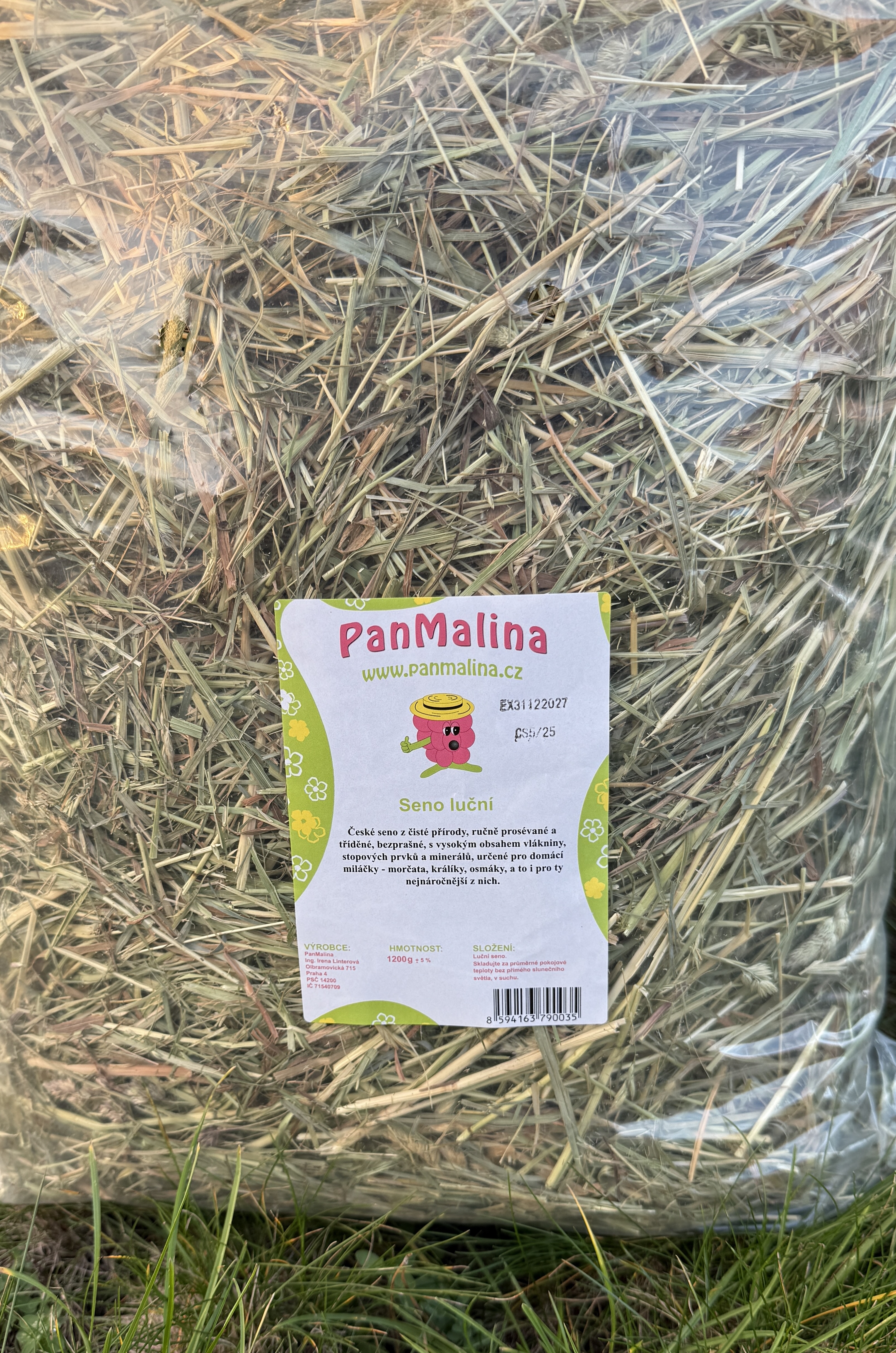 Luční seno - Pan Malina 1,2kg
